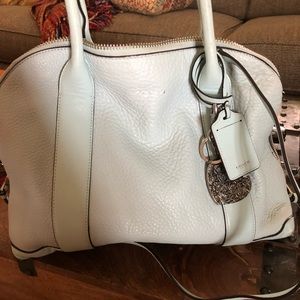 Authentic coach purse with bag charm